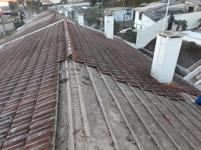 Antes — Recuperação de cobertura — Jet Construções